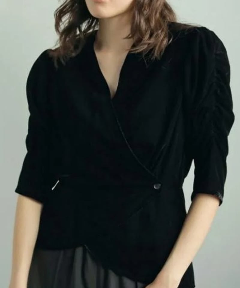 【anuke】Gather Velour Blouse anuke Gather Velour Blouse アンヌーク
