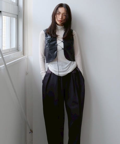 IFMEH イフメ Bicolor curve pants IF25AWPT-01