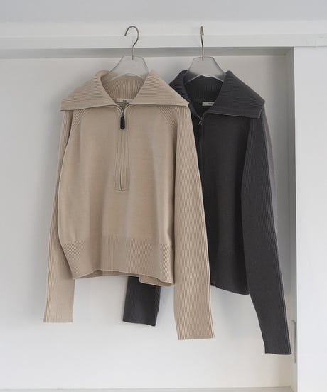 anuke アンヌーク  Zip Rib Knit 62610504 本州送料無料！2026NEWARIIVAL