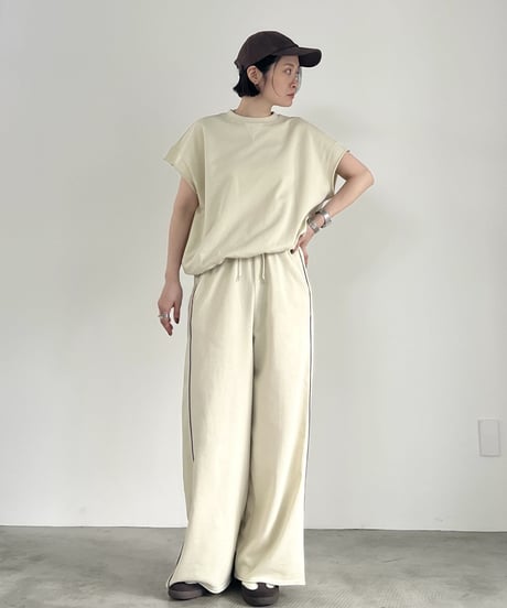 minkchair　ミンクチェアー　FOSI. フォーシ-FOSI.-ミニ裏毛ワイドパンツ　F2155