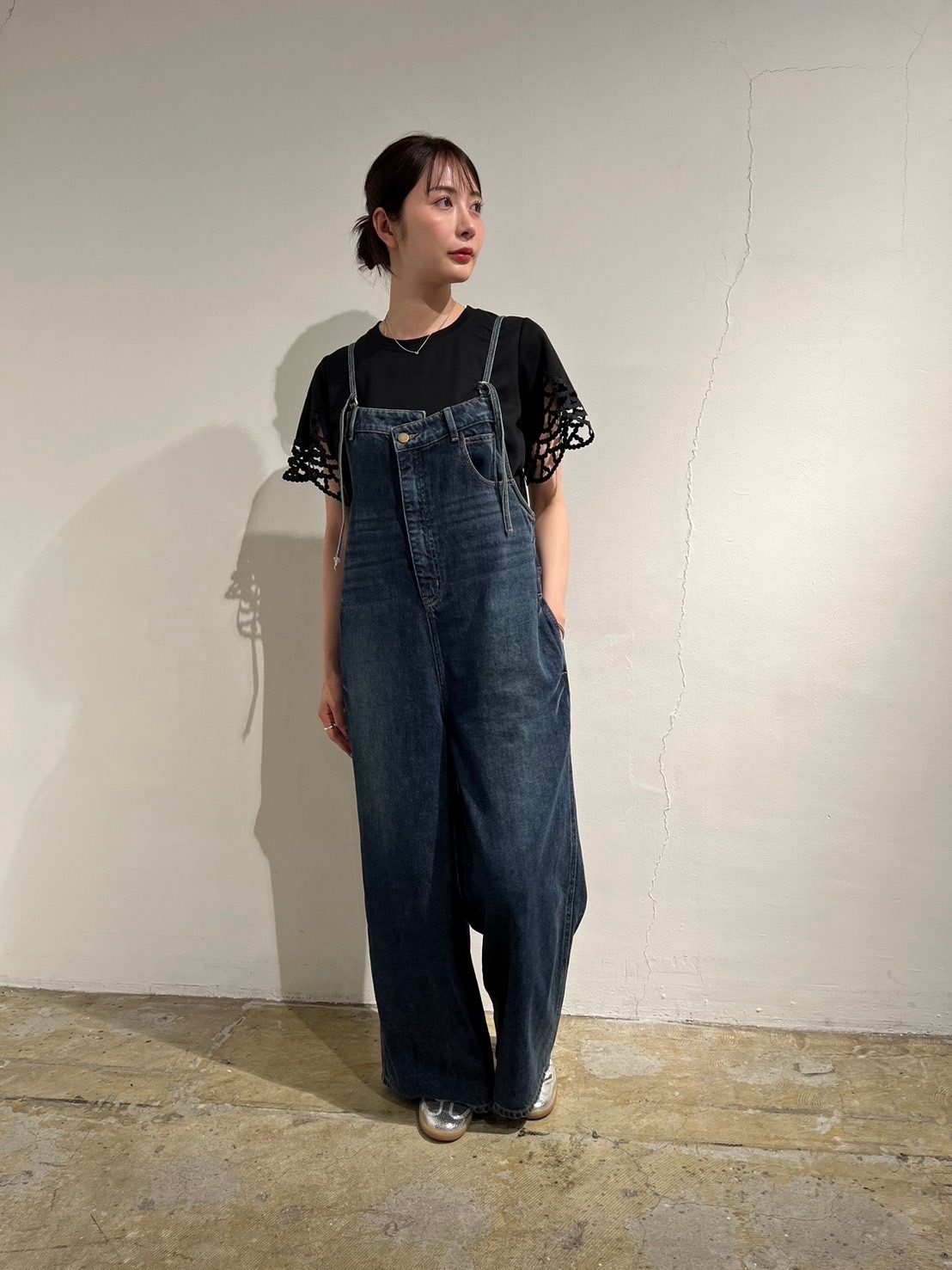 Pauline Bleu ポリーヌブロー フロントアシンメトリーデニム