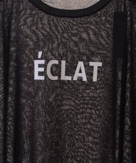 E’CLATロゴフレンチ袖サマーニット　2025新作