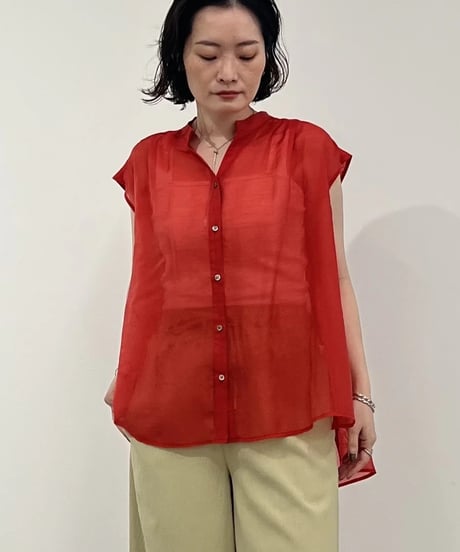 minkchair　ミンクチェアー　FOSI. フォーシ MICHNESS ノーカラーギャザー切替BL　M10005 (2026NEWARIIVAL)