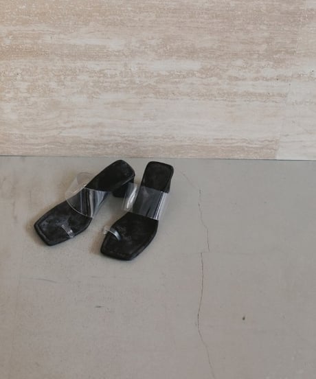 anuke アンヌーク Square Clear Sandals 62611019 本州送料無料！