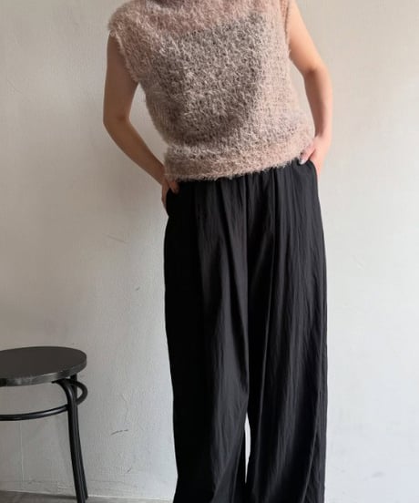 Cafune　カフネ　feather tulle french pullover フェザー×チュールのフレンチスリーブブラウス 535906