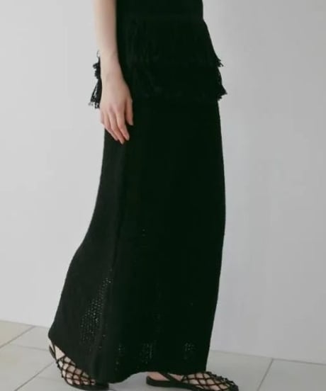 anuke アンヌーク Crochet Knit Skirt 62610804 本州送料無料！3月中旬～4月中旬発送予定