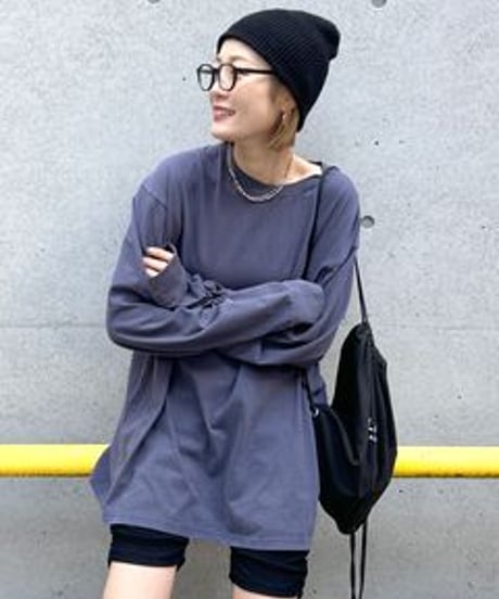 Ungrid (アングリッド) ヴィンテージウォッシュロゴロングスリーブTee 1125127131