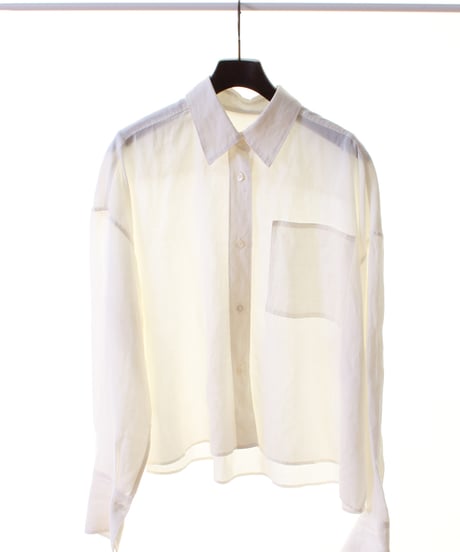 cafune カフネ PASSIONE パシオーネ ROBE　ローブ　生成繊維リヨセル　ショート丈カラーシャツ　615909　2026NEWARIIVAL