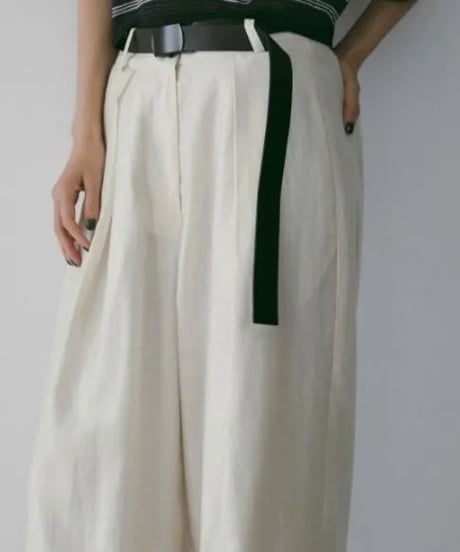 anuke アンヌーク Sheer Tuck Pants　62610717　本州送料無料！5月中旬～6月中旬発送予定