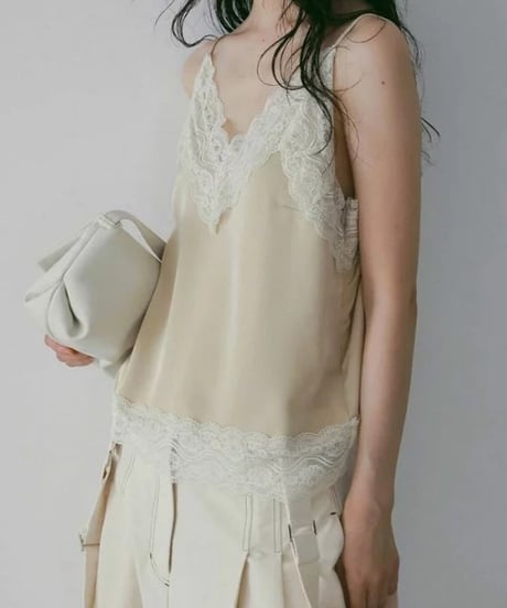 anuke アンヌーク Satin Lace Camisole 62610425 5月下旬発送予定