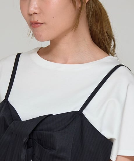 Praia　プライア 【トレンドをパッと完結】 ビスチェ＋Tシャツ・セット ‐ LEO-2629 (2026NEWARIIVAL)