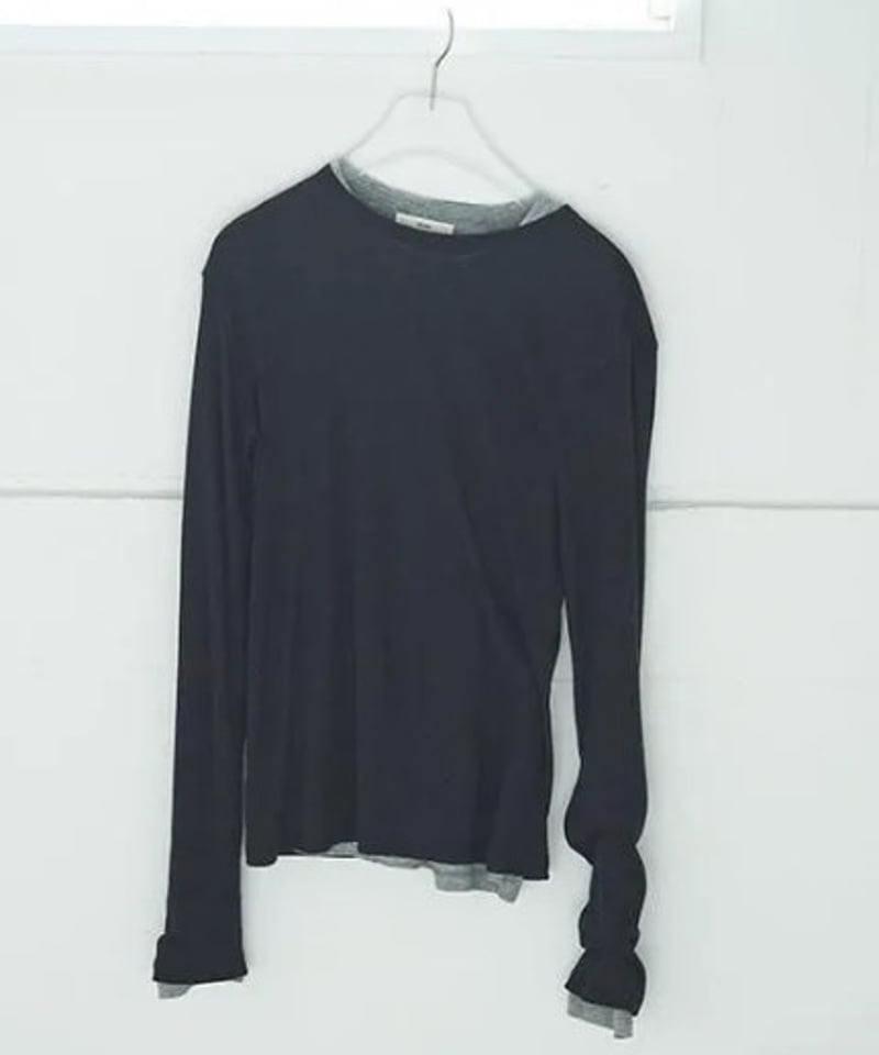 anuke (アンヌーク） Layered Sheer Long T-shirts 6252