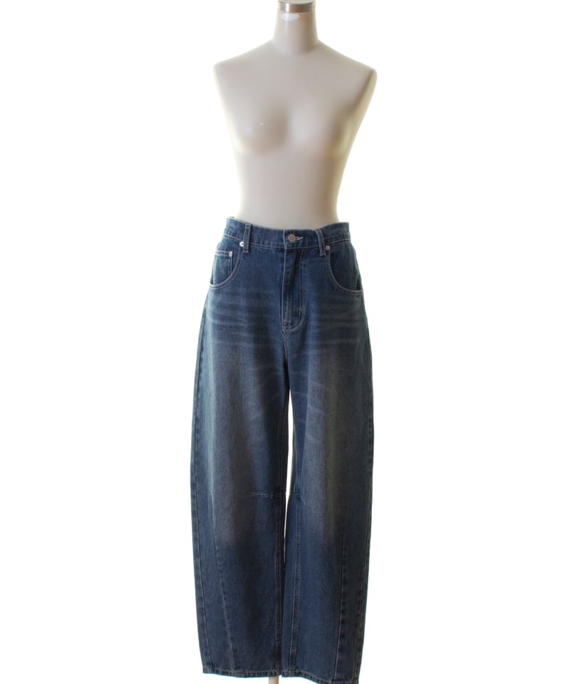 PASSIONE パシオーネ カーブ・コクーン デニムパンツ 2025秋冬