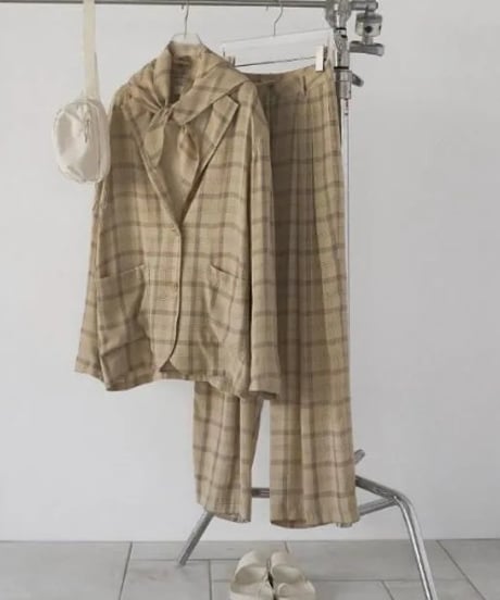 anuke アンヌーク Check Over Jacket 62610102 本州送料無料！4月中旬～5月中旬発送予定
