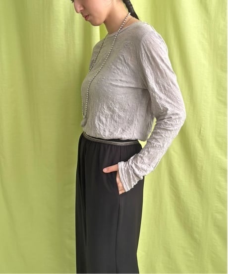 LHELBIE レルビエ　Tシャツ ワッシャーシアートップス 52054S　2026NEWARIIVAL