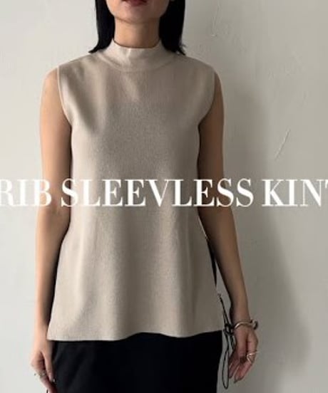 MILANRIB SLEEVELESS KNIT TOPSミラノリブノースリーブトップス 送料無料