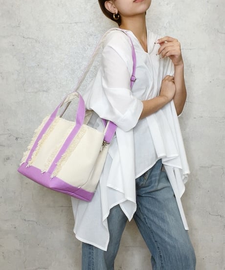 BONBON ボンボン　フリンジキャンバストートバッグ2911-1921