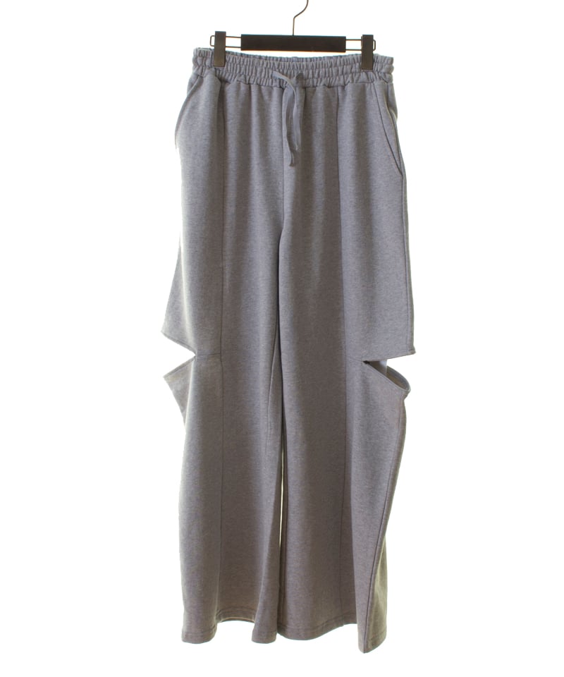 トラノイ TRANOI. 2way slit sweat pants ツーウェイスリットスウェ