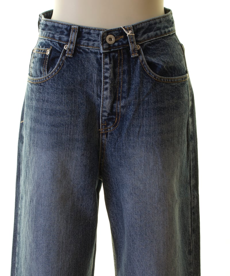 L'ours Polaire et Bleu ストレートセミワイドデニム 24316010 |