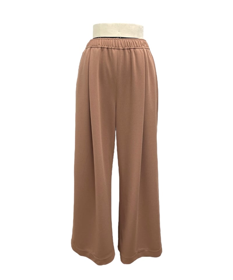 ayane アヤン スパンジョーゼットタックワイドパンツ 895131 | Deargo