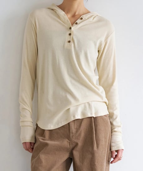 YENN　ヘンリーフーディロングT/Y　263-82085　(2026NEWARIIVAL)