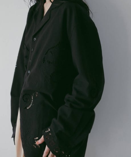 anuke アンヌーク　Cutwork Opencollar Shirts　62610418