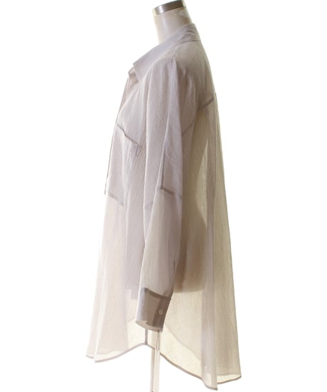 cafune カフネ PASSIONE パシオーネ ROBE　ローブ 楊柳素材ストライプヘンリーネックシャツ　625901　2026NEWARIIVAL