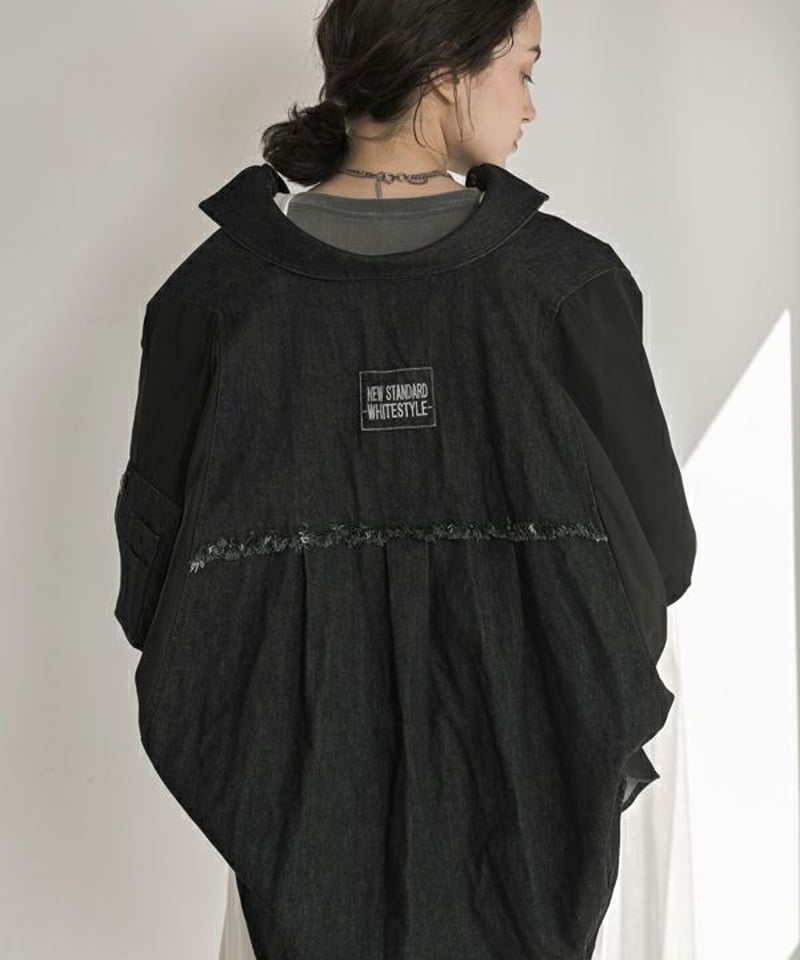 アマチ　amachi. ジャケット　ポンチョ amachi. Collection 009 / AW2021 - Silver and Gold