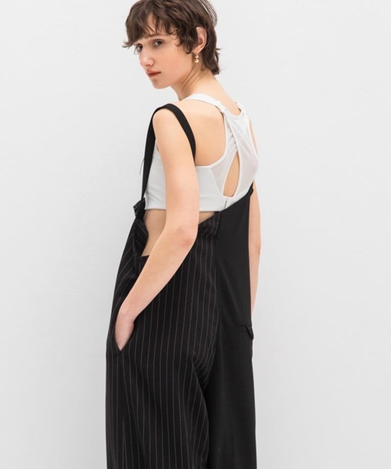 AULA AILA アウラアイラ ASYMMETRY SALOPETTE アシンメトリーサロペ