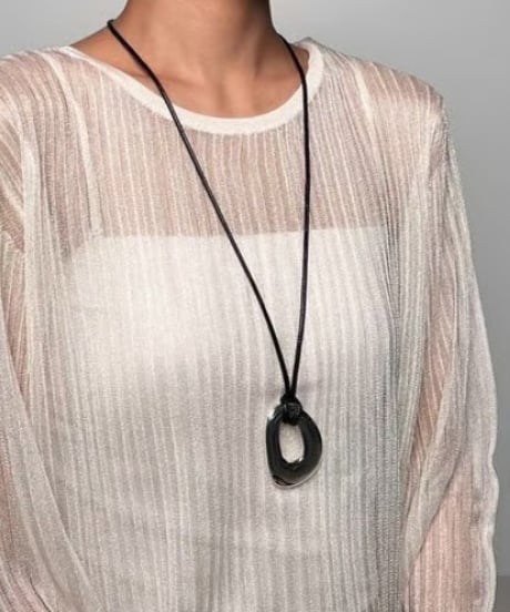 CHIGNON　シニヨン　オーバルTOPネックレス＆ブローチ　0051-080SH