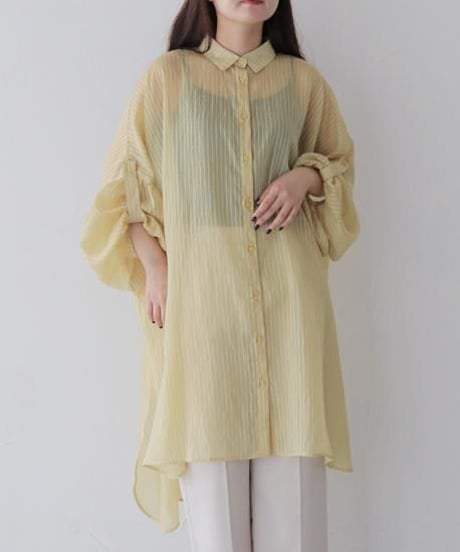 オーバーシアーストライプシャツ