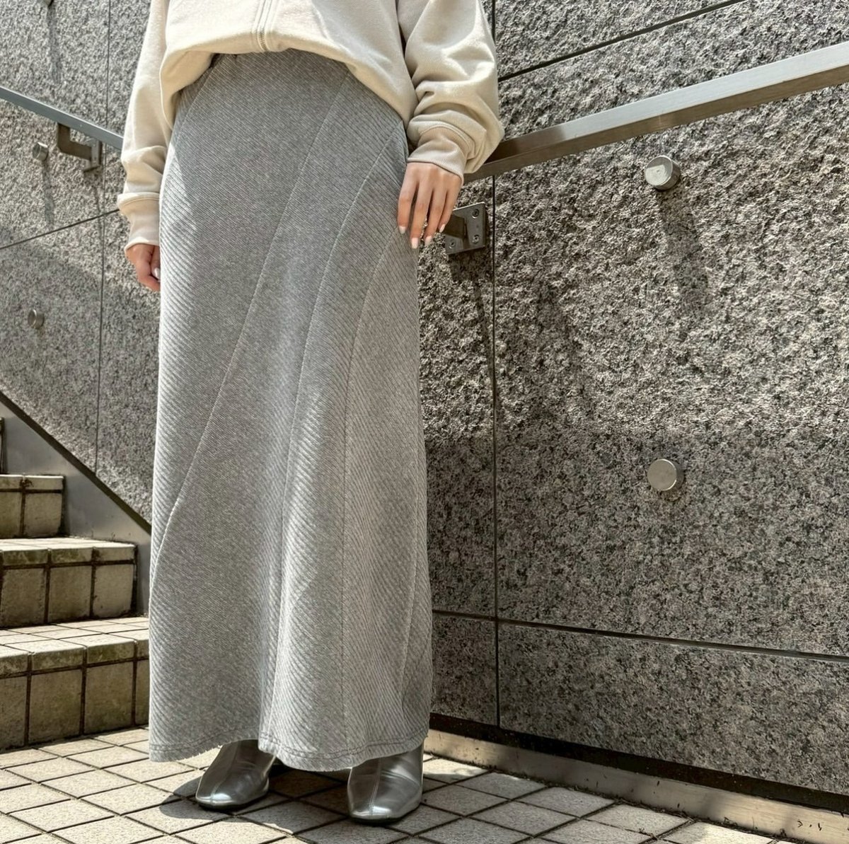 ミカーレミカーレ　スカート ミカーレミカーレ チェック柄 フレアスカート ロングスカート