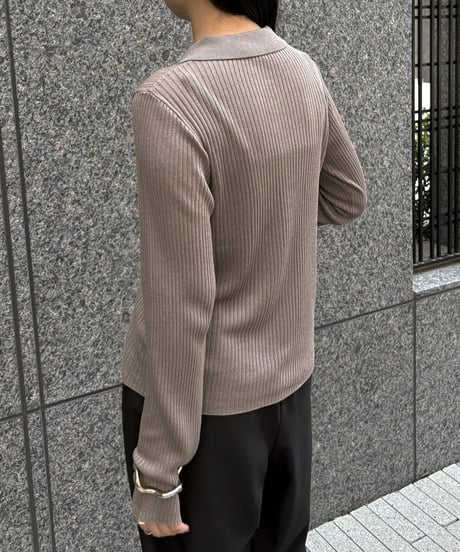 &g'aime  アンジェム　シアーラメポロニット　SHEER LUREX POLO KNIT 98610-67002 2026NEWARIIVAL