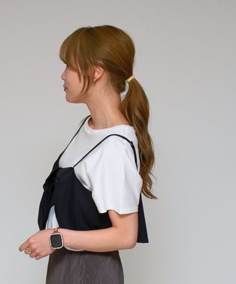 Praia　プライア 【トレンドをパッと完結】 ビスチェ＋Tシャツ・セット ‐ LEO-2629 (2026NEWARIIVAL)