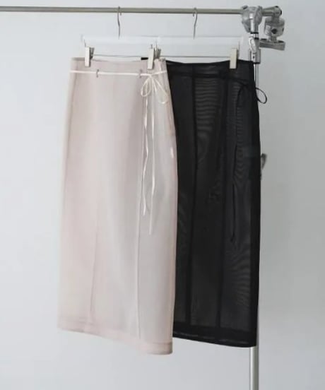 anuke アンヌーク Sheer Knit Skirt  62610802  本州送料無料！3月中旬～4月中旬発送予定