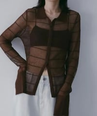 anuke アンヌーク Sheerborder Knit Shirts 62610513