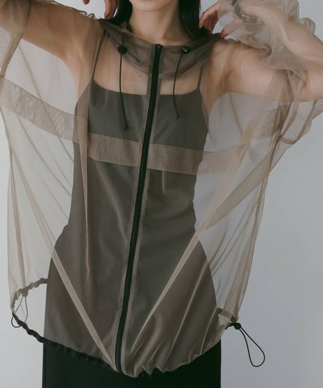 anuke アンヌーク　Tulle Zip Blouzon 62610201送料無料