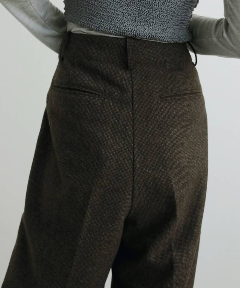 anuke アンヌーク Check Tuck Pants 62520707 | Deargo