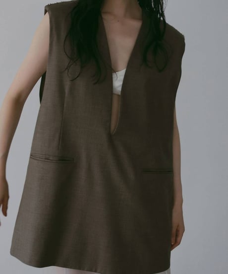 anuke アンヌーク Keyneck Over Vest 62610107 本州送料無料