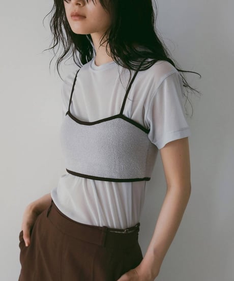 anuke アンヌーク　Sheer Tulle T-Shirts　62610633