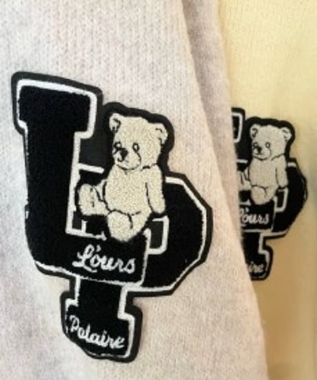 L'ours Polaire et Bleu　ルス ポレ―ル LPワッペン付きクルーセーター 25318068 本州送料無料！