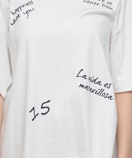 Praia　プライア 【360度こなれる】 マルチグラフィック・フレアTシャツ - LEO-2674 (2026NEWARIIVAL)