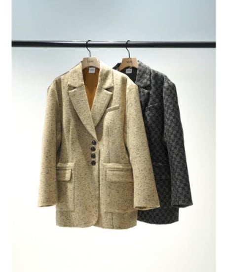 YENN イエン　WOOL TWEED BLAZER