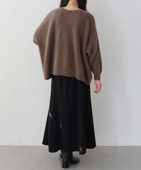 FOX混BOXシルエットニット