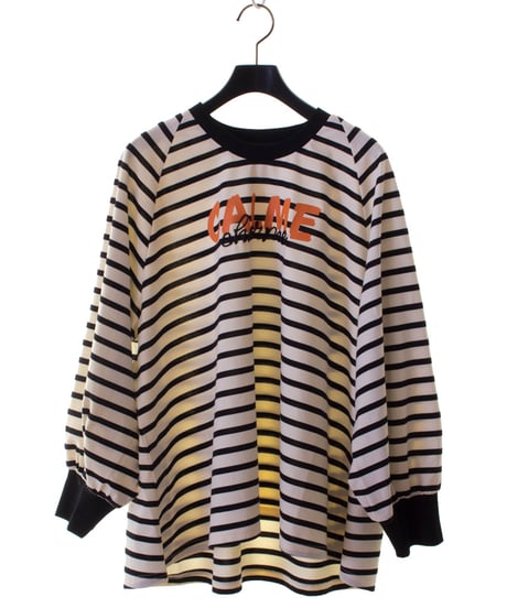 MARIED'OR　マリードール　ボーダー柄CALMEロゴ長袖Tシャツ　45265　2026NEWARIIVAL