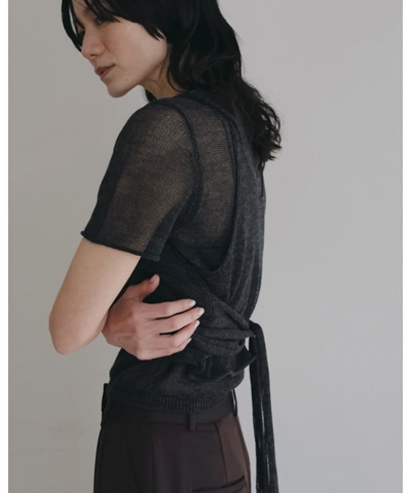 anuke アンヌーク Wrapcami Layered Knit 62620503 | De
