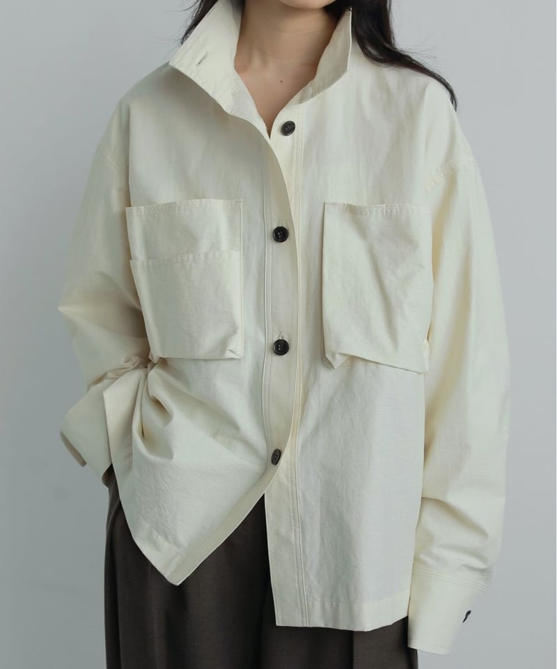 anuke アンヌーク Pocket Standcollar Shirts 62520408