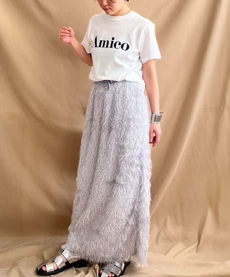 AmicoフロッキーロゴTシャツ51909Y-2