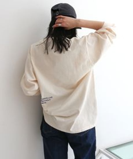 Ungrid (アングリッド) ヴィンテージウォッシュロゴロングスリーブTee 1125127131