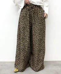 CYNICAL レオパード柄ワイドパンツ 612-96063 2026NEWARIIVAL